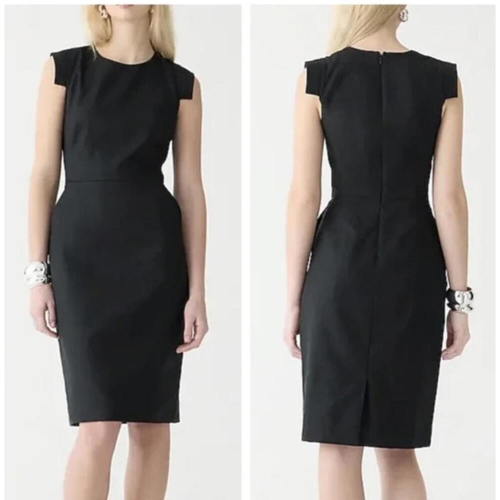 J.Crew Classic Black Sheath Resume Dress